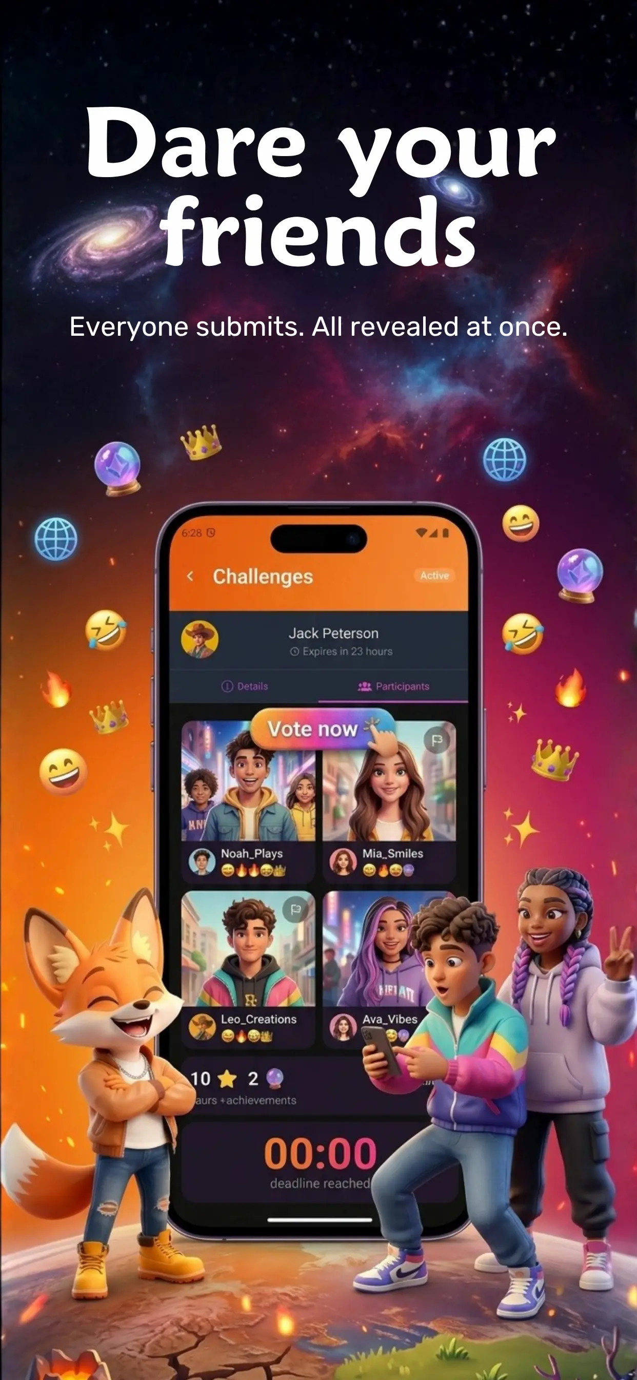 Buddzy Challenges — dare your friends